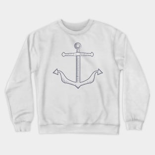 Anchor Pattern Crewneck Sweatshirt